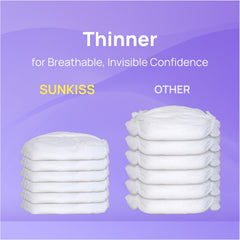 SUNKISS soft, breathable fabric close-up, gentle on skin with reduced irritation.