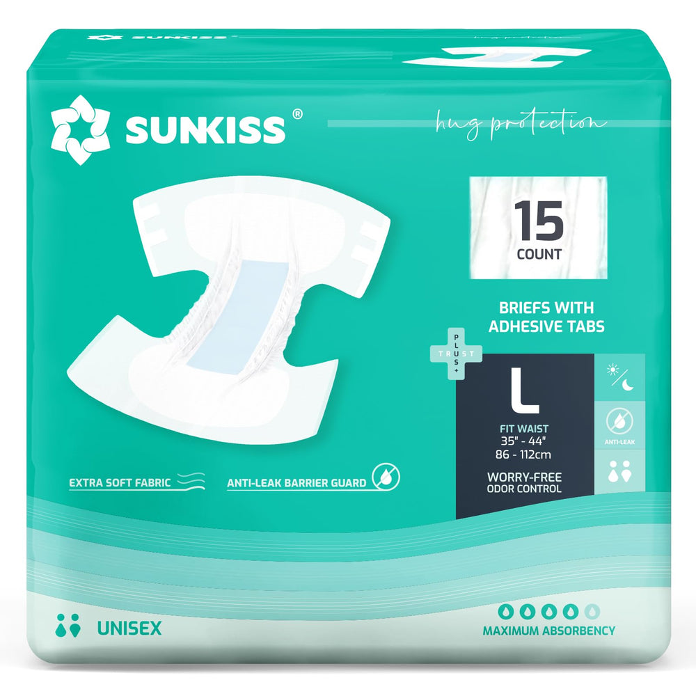SUNKISS TrustPlus tabs provide secure fit for discreet all-day wear.