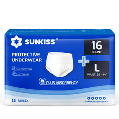 SUNKISS TrustPlus front view underwear with discreet heavy absorbency.