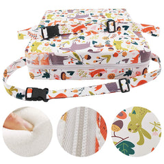 SUNMALL booster seat is portable and travel-friendly for meals on the go.