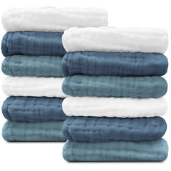 Sunny zzzZZ baby washcloth close-up shows soft cotton muslin for gentle baths.