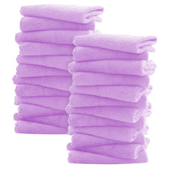 Sunny zzzZZ ultra-soft washcloths; plush coral fleece for delicate baby skin.