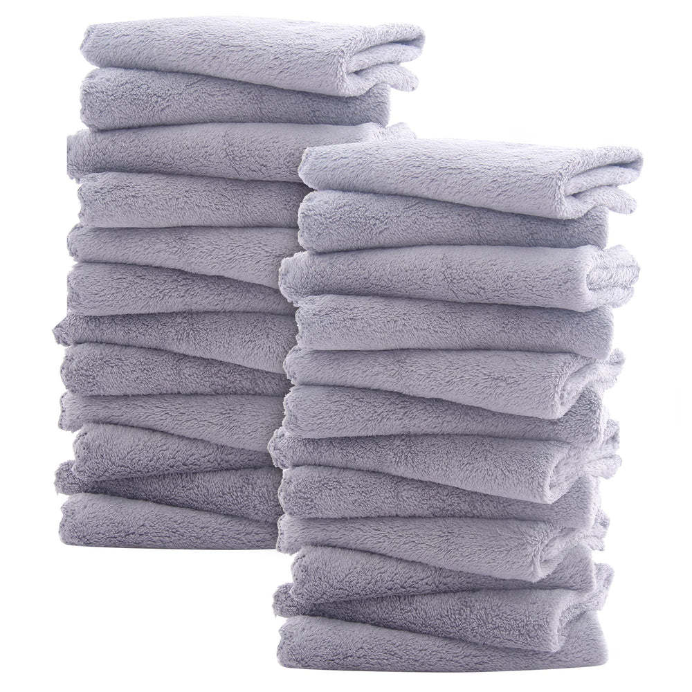 Sunny zzzZZ ultra-soft washcloths in coral fleece for gentle baby care