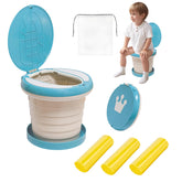 SunnySmile portable potty seat folded compact for travel and storage