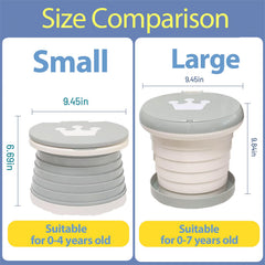 SunnySmile Travel Potty seat view highlighting comfortable toddler seating