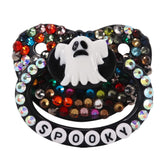 SUNOWE Black Ghost pacifier front view for discreet adult comfort and soothing calm.