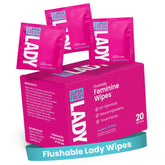Super Fresh Co Lady Parts Wipes Pack — portable freshness for daily use.