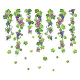 SUPERDANT Colorful Grapes Vine wall decor adds a vibrant focal point to your living room.
