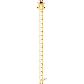 SUPERDANT giraffe height chart sticker with yellow dots for playful nursery decor
