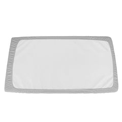 Deep-pocket design on Superity Linen crib sheet secures 52x28 mattress.
