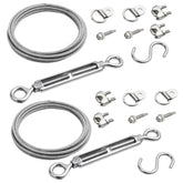 Supkiir anti-sag gate kit assembled on a wooden gate, ready to reinforce.