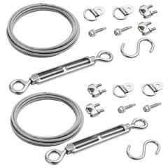 Supkiir anti-sag gate kit assembled on a wooden gate, ready to reinforce.