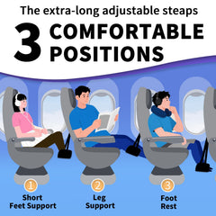 Suproamgo memory foam pad on the footrest delivers comfortable support.