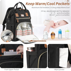 SUPROMOMI diaper bag backpack attached to stroller for hands-free care