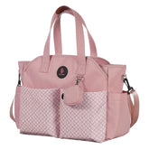 SUPROMOMI diaper tote front view highlights spacious capacity for twins and travel