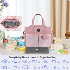 SUPROMOMI tote insulated pockets maintain bottle temperatures on the go