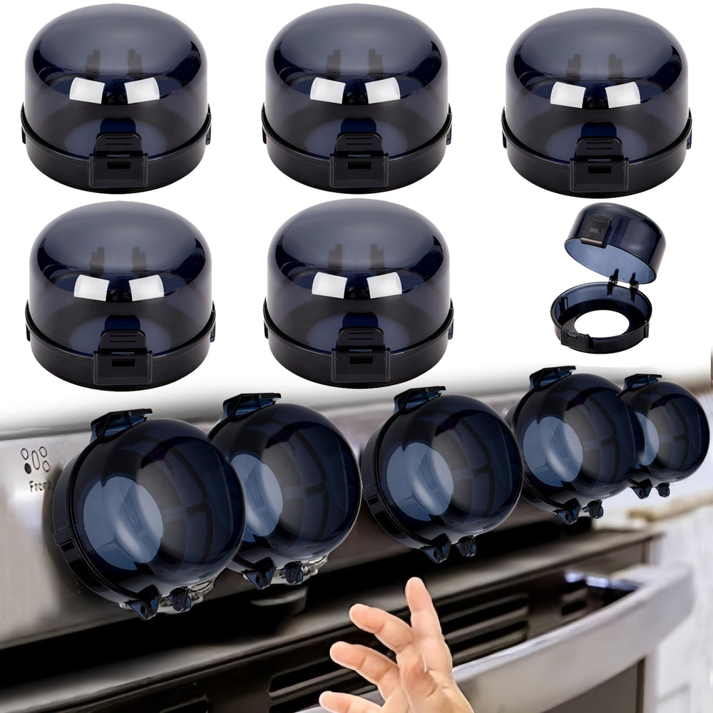 SuPruida stove knob safety cover side view with universal fit and kid protection.