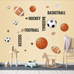 Supzone baseball ball decals brighten bedrooms with sporty charm.