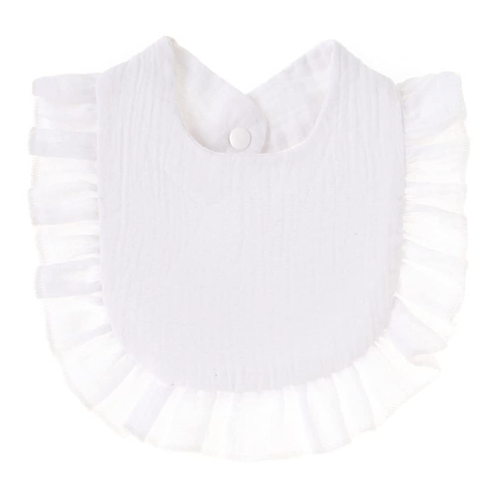 Surakey 4-layer baby bib with soft absorbent fabric keeps outfits dry