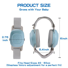 SURAVO earmuffs soft padding close-up showing gentle hypoallergenic cushioning.