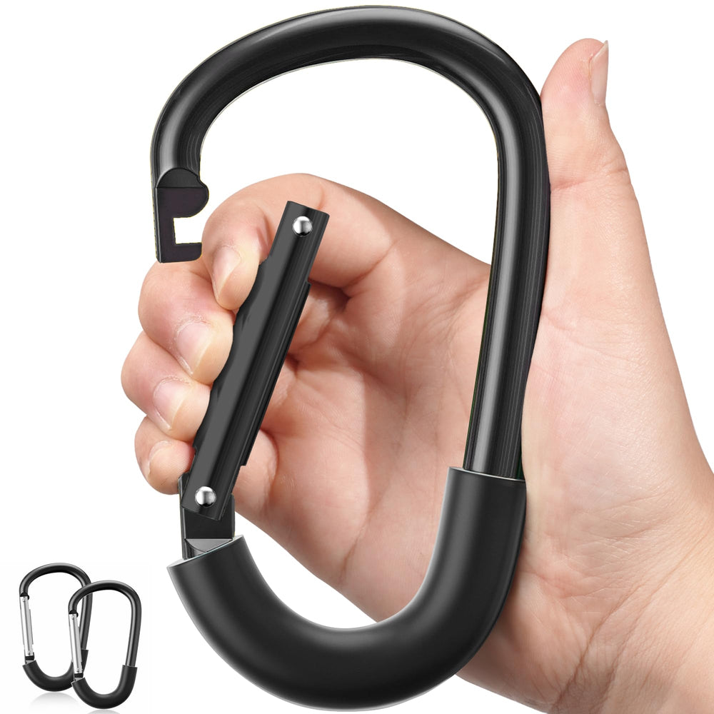 SURDOCA stroller hooks 2pc set secured to handle for extra bag storage