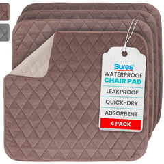 SURES waterproof chair pad 22x21 protecting a car seat from spills.