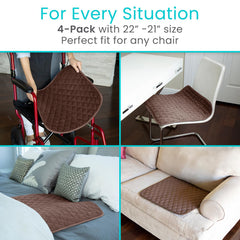 SURES washable chair pad is reusable and easy to clean.