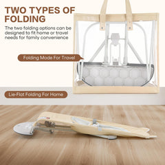 Susomx baby bouncer swing mode provides soothing motion.