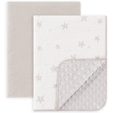 Susurration two-pack baby blanket front muslin cotton for gentle skin warmth