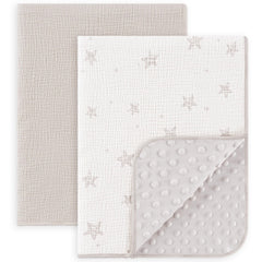 Susurration two-pack baby blanket front muslin cotton for gentle skin warmth