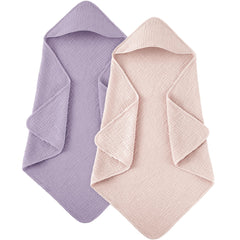 Susurration hooded baby towel pink — ultra-soft and absorbent for newborn baths