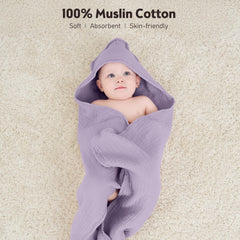 Susurration muslin baby towel softness — breathable cotton for delicate skin