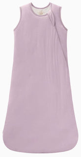 SUZEL bamboo sleep sack dusty purple front view shows buttery-soft, breathable fabric