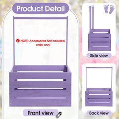 Suzile assembly-ready crate showing pre-drilled design for easy setup.