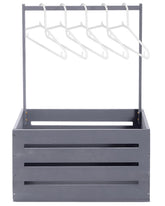 Suzile gray wooden baby crate gift-display for shower decor and easy handoff