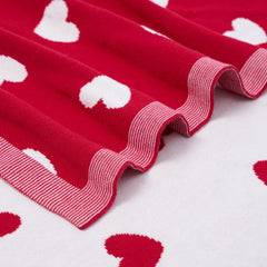 SWaddle AN Valentine heart pattern blanket highlights charming design for everyday naps.