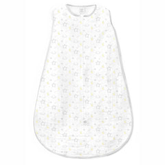 SwaddleDesigns baby sleep sack with 2-way zipper for easy diaper changes