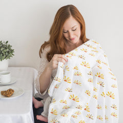 SwaddleDesigns 123 label on edge provides easy swaddle guidance.