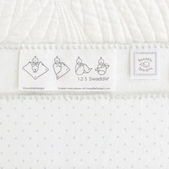 SwaddleDesigns large 42x42 inch blanket laid flat for versatile use