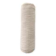 SwaddleDesigns oatmeal cotton muslin swaddle blanket; soft and breathable for cozy swaddling.