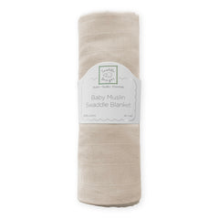 SwaddleDesigns oatmeal open-weave muslin; breathable fabric helps baby stay comfortable.
