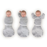 SwaddleDesigns Omni Swaddle Sack Arm Up showing flexible arm position for calm sleep.