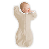 SwaddleDesigns organic transitional swaddle sack with arms up design for gentle self-soothing.