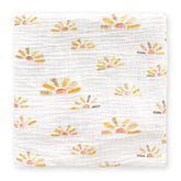 SwaddleDesigns watercolor Butterum Sunny Days blanket, breathable cotton for cozy swaddling