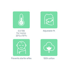 SwaddleMe Dino Time with hook-and-loop closures for a reliable, secure fit.