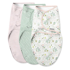 SwaddleMe Easy Change Swaddle panda design with bottom zipper for quick diaper changes