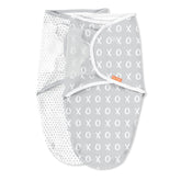 SwaddleMe Easy Change Swaddle Kiss Ya Small/Medium securely wraps newborns for a snug, calming fit.