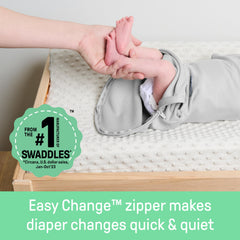 SwaddleMe Easy Change Swaddle panda print with adjustable wings for snug fit