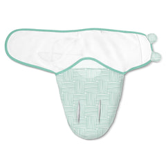 SwaddleMe Luxe Perfect Temp Swaddle back view highlighting mesh vents for airflow