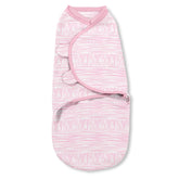 SwaddleMe natural-position swaddle with hands-in pockets for a natural pose and snug fit.